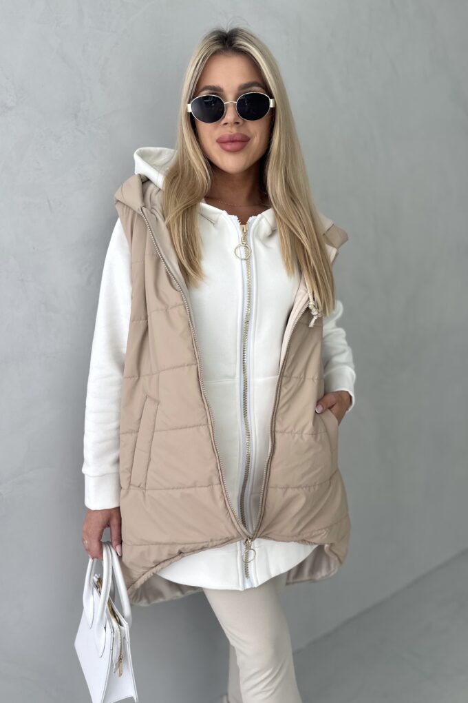 GLAMOUR kamizelka, beż