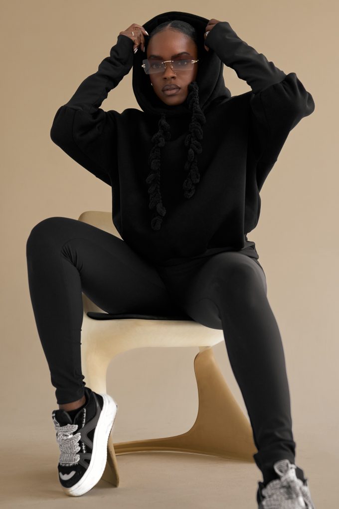 ZESTAW 1 - VOGUE & legginsy PUSH UP czarne