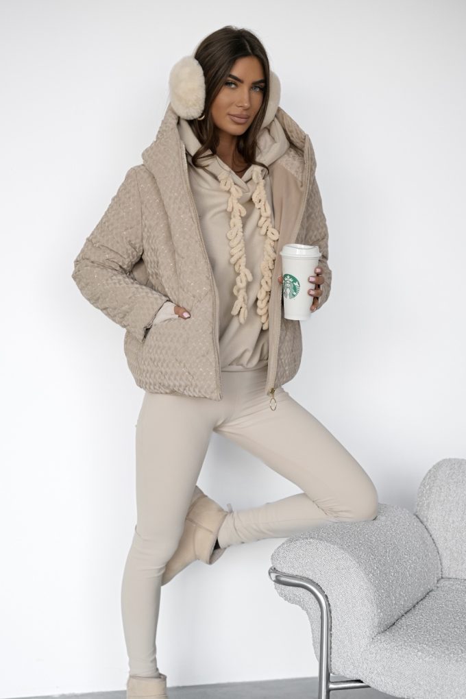 CORTINA DELUXE kurtka, beż 3d