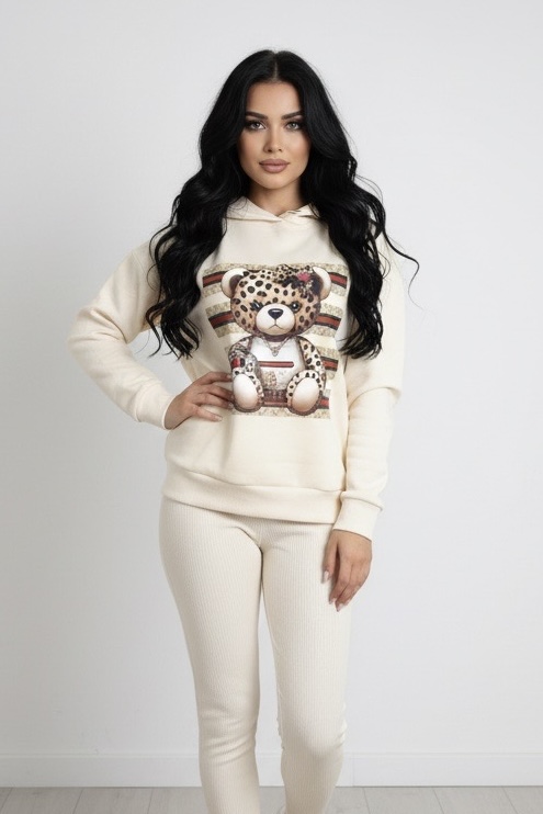 BESTIE TEDDY bluza, wanilia